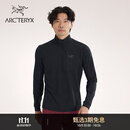 ARC'TERYX始祖鸟 RHO LT ZIP NECK 轻量 男子 内层长袖上装 BLACK/黑色 M