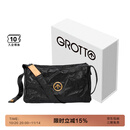 个乐黑石包经典大容量植鞣绵羊皮单肩斜挎通勤软包男女款礼物 黑石M（金标）