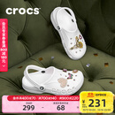 卡骆驰（CROCS）洞洞鞋贝雅男鞋女鞋轻便耐磨一脚蹬拖鞋休闲鞋|10126 白-100 36 /37(220mm)
