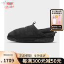 北面（The North Face）秋冬男鞋550鹅绒保暖鞋运动休闲鞋Nuptse灯芯 TNF Black - TNF Black 7=39码25厘米