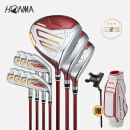 HONMA 2024年新品BERES 09 女士高尔夫球杆星级套杆3木7铁 钛合金 L 三星级