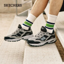 斯凯奇（Skechers）男子春季复古潮流百搭运动鞋增高老爹鞋休闲鞋237067 木炭色/黑色/CCBK 42