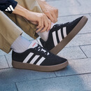 adidas「T头鞋」BARREDA休闲板鞋德训鞋男女阿迪达斯官方轻运动 黑色/白色/树脂黄   42