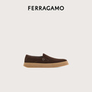 【95成新】菲拉格慕（Ferragamo）男士咖啡色休闲鞋 0775223_M  _100/44码 礼物送男友  