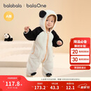 巴拉巴拉婴儿连体衣秋冬装宝宝外出抱衣爬服2025保暖绒感萌趣209425120201