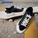 FILA FUSION斐乐男鞋潮牌板鞋情侣运动鞋休闲鞋经典帆布鞋男女鞋 黑色-BK 情侣款 42