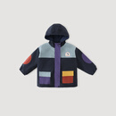 巴厘小猪儿童秋冬棉服宝宝连帽夹棉外套加厚保暖三防棉衣2024新款男童棉袄 藏青 90 cm