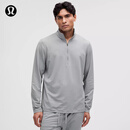 lululemon丨Soft Jersey 男士半拉链针织衫 芯吸 LM3FGGS 犀牛灰 L