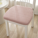 默然诺尔水洗棉坐垫屁垫椅子垫凳子办公室久坐神器座椅垫子餐椅垫四季通用 加厚水洗棉-横线粉 50*50cm方形