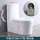 家用蹲坐两用马桶超漩虹吸节水静音抽水墙排后排防臭双用座坐便器 蹲坐小户型加大口径+密封盖 305mm