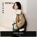 MO&Co.【秦岚同款】外套2024冬新品游牧风仿麂皮泰迪绒MBD4COT002 暖驼色 S/160