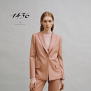 1436柔和玫瑰色商务休闲高级感女士西服 柔和玫瑰 170/92A/XL