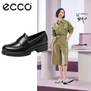 爱步（ECCO）爱步(ECCO)单鞋女乐福鞋厚底一脚蹬 摩登系列49001301001 黑色37