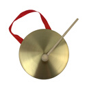 欢笛（HUANDI）开业铜锣纯铜大锣 风水锣摆件 开业庆典锣 家具饰品锣 带锣架 15厘米锣+普通锤