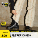 马丁（DR.MARTENS）1460 W英伦秋季经典款通勤光面皮黑色马丁靴 黑色 43  建议拍大一码