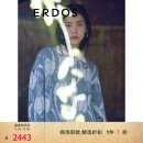 ERDOS【刘雯同款】冬季宽松优雅风淑女通勤小翻领双提女套衫羊绒衫 玛瑙灰 160/84A/M