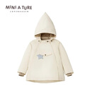 MINI A TURE丹麦童装24冬季新品男女童精灵帽防水防风保暖外套 1054 安哥拉奶油（无毛领） 110 /56-5y