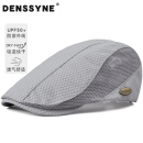 德西纳（denssyne）速干帽子男贝雷帽透气薄款防晒太阳帽遮阳休闲百搭钓鱼户外前进帽 浅灰 均码 可调节(55-60cm)