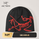 ARC'TERYX始祖鸟 LIGHTWEIGHT BIRD HEAD TOQUE 舒适 男女同款 绒线帽 BLACK/DYNASTY/黑色/皇朝红 均码