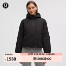 lululemon丨Water-Resistant 女士带夹层连帽外套 LW4CEDS 黑色 S