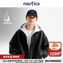 nautica white sail【明星同款】白帆×JAPAN系列宽松舒适夹克外套皮衣男JPJW4401 黑色0TB L