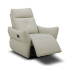 顾家家居单椅LH.A.1005皮单椅可摇可转带功能手动 云石白