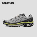 萨洛蒙（Salomon）男女款 城市轻户外舒适透气包裹支撑潮流穿搭休闲运动鞋 XT-6 合金灰 477390 9 (43 1/3)