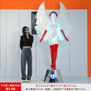 凌誉勋软装高级感科技人物空山基雕塑未来姬女神酒吧发光摩托车大号 飞天姬+翅膀（白红）高2.6米