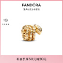 潘多拉（PANDORA）小金蛇串饰金色蛇形切割工艺蛇年生日礼物送女友