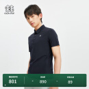 KOLON SPORT可隆男子TRICOT短袖T恤夏季打底热压凉感防晒POLO衫 LHPT4MN169-BK 黑色 XL (180/100A)