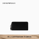 EMPORIO ARMANI/阿玛尼官方旗舰【妇女节礼物】新款男女同款牛皮革钱包25春季 80001-黑色