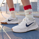 耐克（NIKE）官方VAPOR LITE 3女子网球鞋夏季透气轻便网眼回弹FZ2156 100山峰白/二元蓝/浅骨色/橡皮中褐 38.5