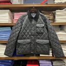拉夫劳伦（Ralph Lauren）POLO Ralph Lauren拉夫劳伦男士商务休闲经典翻领菱格纹棉衣外套 710884459002 BLACK 黑色 S