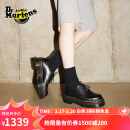 马丁（DR.MARTENS）1461 Quad女款春夏松糕通勤光面皮黑色厚底女单鞋 黑色 37