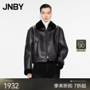 江南布衣（JNBY）【商场同款】24冬新品仿皮衣皮毛一体外套5OAA12090 010/杂黑 M