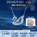 施华洛世奇 SWAN DANCING 125周年蓝色天鹅项链生日礼物女5533397