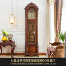 金陶莎德国赫姆勒欧式机械落地钟客厅中式复古座钟别墅立式钟表古典摆钟 赫姆勒12音轮索黄金檀木-茶棕色