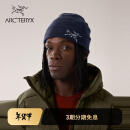 ARC'TERYX始祖鸟 EMBROIDERED BIRD TOQUE 男女同款 滑雪绒线帽 BLACK SAPPHIRE/蓝黑色 均码