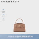 CHARLES&KEITH鳄鱼纹凯莉包手提斜挎婚包包女包生日礼物CK2-50270880-1 BLUSH浅红色 S