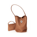 RABEANCO桦碧ZANA扎娜塌塌包水桶包托特女包子母包单肩斜挎包88509 焦糖色