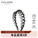 依慧达（Evita Peroni ）皇冠发箍女珍珠水晶仙气公主风头箍复古法式压发发饰生日礼物金色