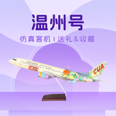 中国联合航空城市彩绘机模系列 新款47cm 城市彩绘系列-温州号47CM
