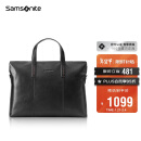 新秀丽（Samsonite）男士手提包13英寸电脑包休闲通勤文件袋牛皮革公文包TK9*09001