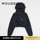 moussy 早春新品迪士尼合作款粉嫩米奇连帽卫衣010HSQ90-0260 021浅黑色 00020/F