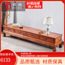 质道 红木家具 非洲花梨（学名：刺猬紫檀）实木电视柜新中式客厅家具地柜 2.4米电视柜
