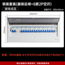 正泰（CHNT）家用明装强电箱配电箱总成空气开关带漏电保护盒强电箱室内暗 正泰明装8路（2P空开分路）