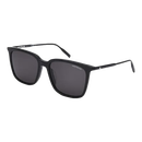 【9成新】万宝龙（MONTBLANC）墨镜经典时尚黑色方形全框防晒遮阳太阳眼镜MB0084SK-001  