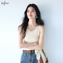 伊芙丽（eifini）伊芙丽百搭蕾丝V领背心针织衫女2025春季新款内搭基础休闲毛衫女 白色 M