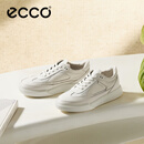 爱步（ECCO）25年新款平底鞋女 倪妮同款牛皮板鞋系带休闲运动鞋 街头272803 白色/灰白色27280356946 37