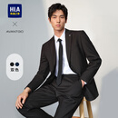 海澜之家（HLA）西服套装男春秋新轻商务经典系列西装套装 黑色02【西服+西裤】 L 175/96B推荐138~150斤